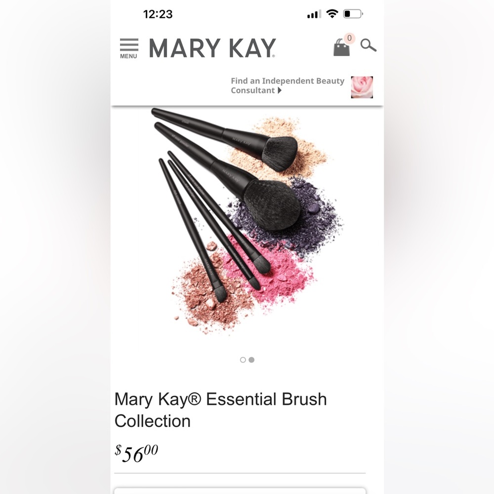 Mary brush set with holder